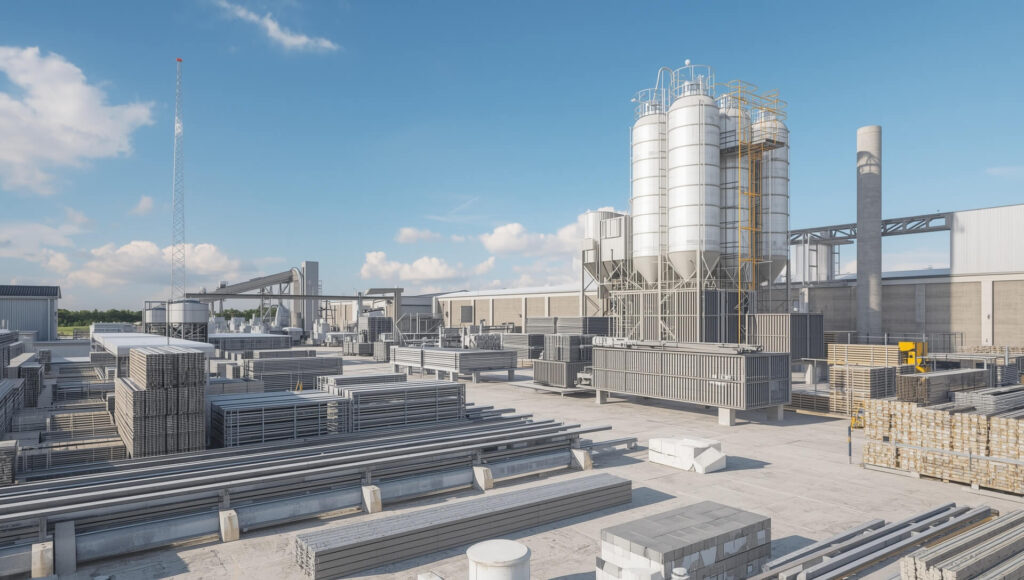 Construction materials factories