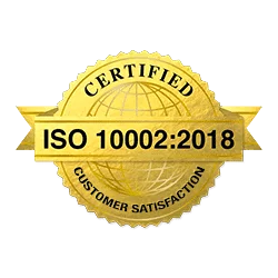 ISO 10002:2018 customer satisfaction complaints handling badge