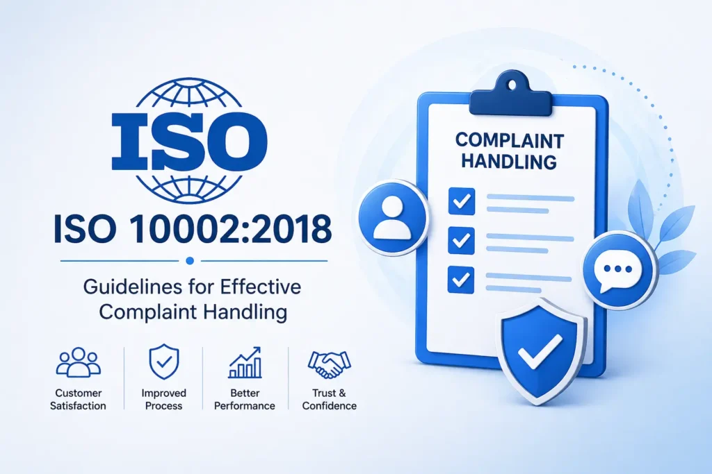 ISO 10002:2018 complaints handling guidelines for customer satisfaction