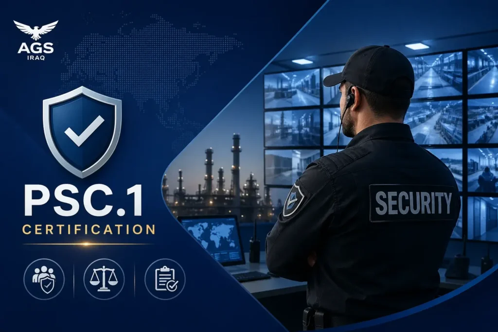 PSC.1 certification in Iraq for private security company operations